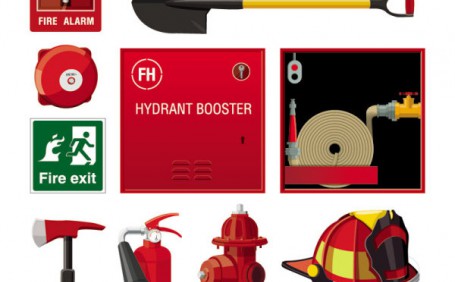 日常生活中，常見的消防器材