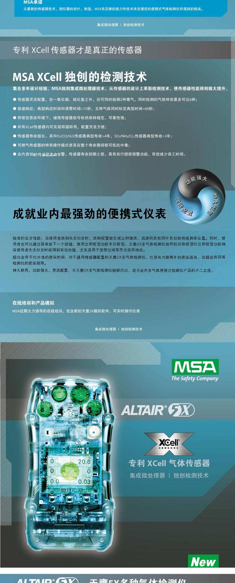 梅思安 10172348 天鷹5X氣體檢測(cè)儀