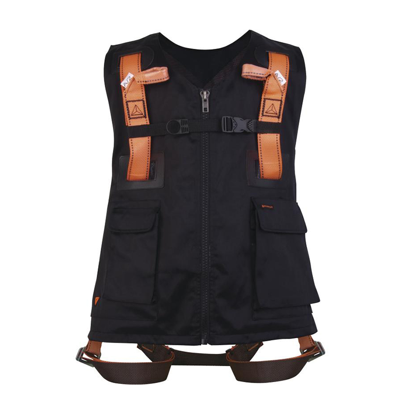 代爾塔501015 HAR12GIL熒光馬甲式雙掛點安全帶