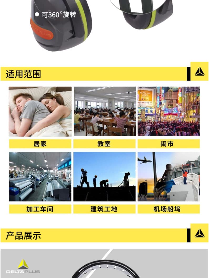 代爾塔103009 INTERLAGOS(INTERGR)耳罩