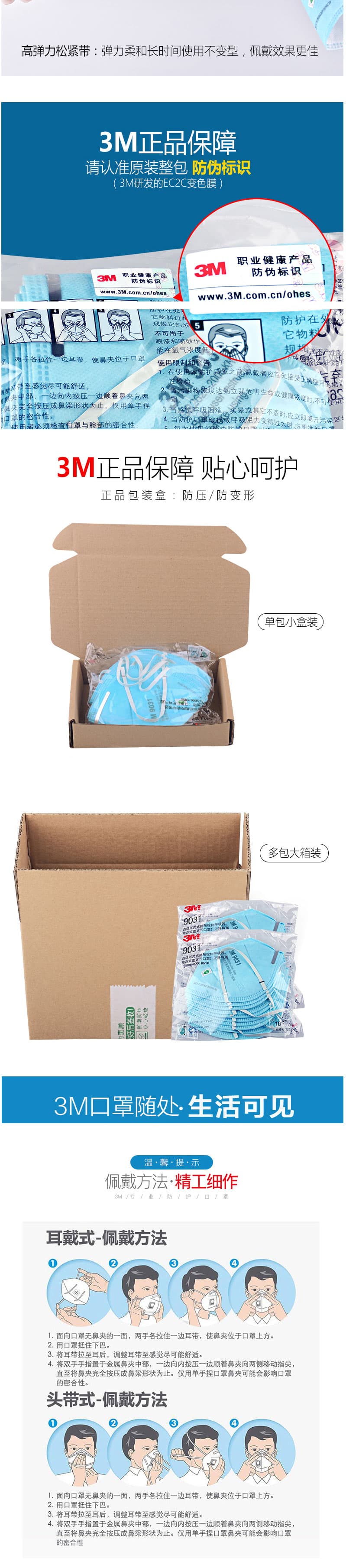 3M 9032 頭帶式折疊防護(hù)口罩（KN90)