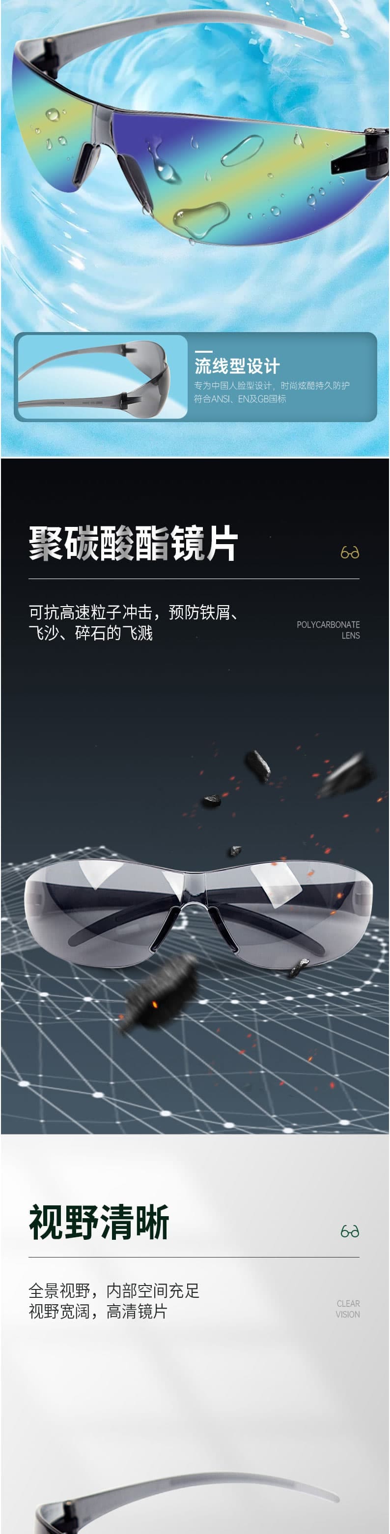 梅思安(MSA)  9913278 百固-G 防飛濺實驗眼鏡